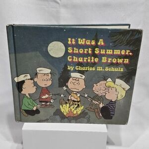 VINTAGE Hardcover Peanuts Charles Schultz It Was A Short Summer Charlie Brown Bo
